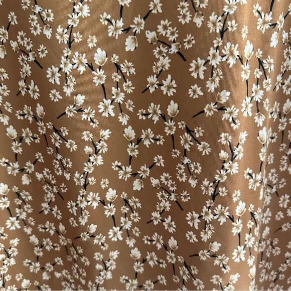 Blair Tan Brown‎ Floral Knit Top Size 2XL - Picture 7 of 9